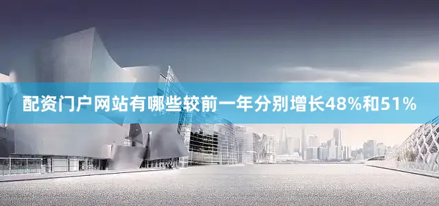 配资门户网站有哪些较前一年分别增长48%和51%