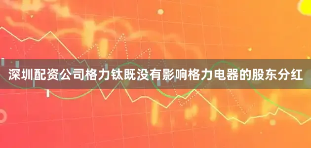 深圳配资公司格力钛既没有影响格力电器的股东分红
